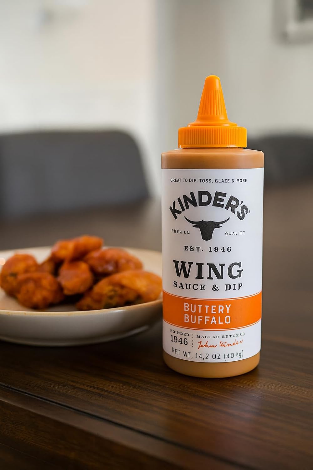 Gourmet Wing Sauce Variety Pack – Buttery Buffalo & Honey Hot with 2 Stainless Steel Dipping Cups + Chicken Wings Recipe Card (Air Fryer, Oven, Deep Frying) – Sweet & Spicy BBQ Gift Set for Wing Nights & Game Day - Image 4