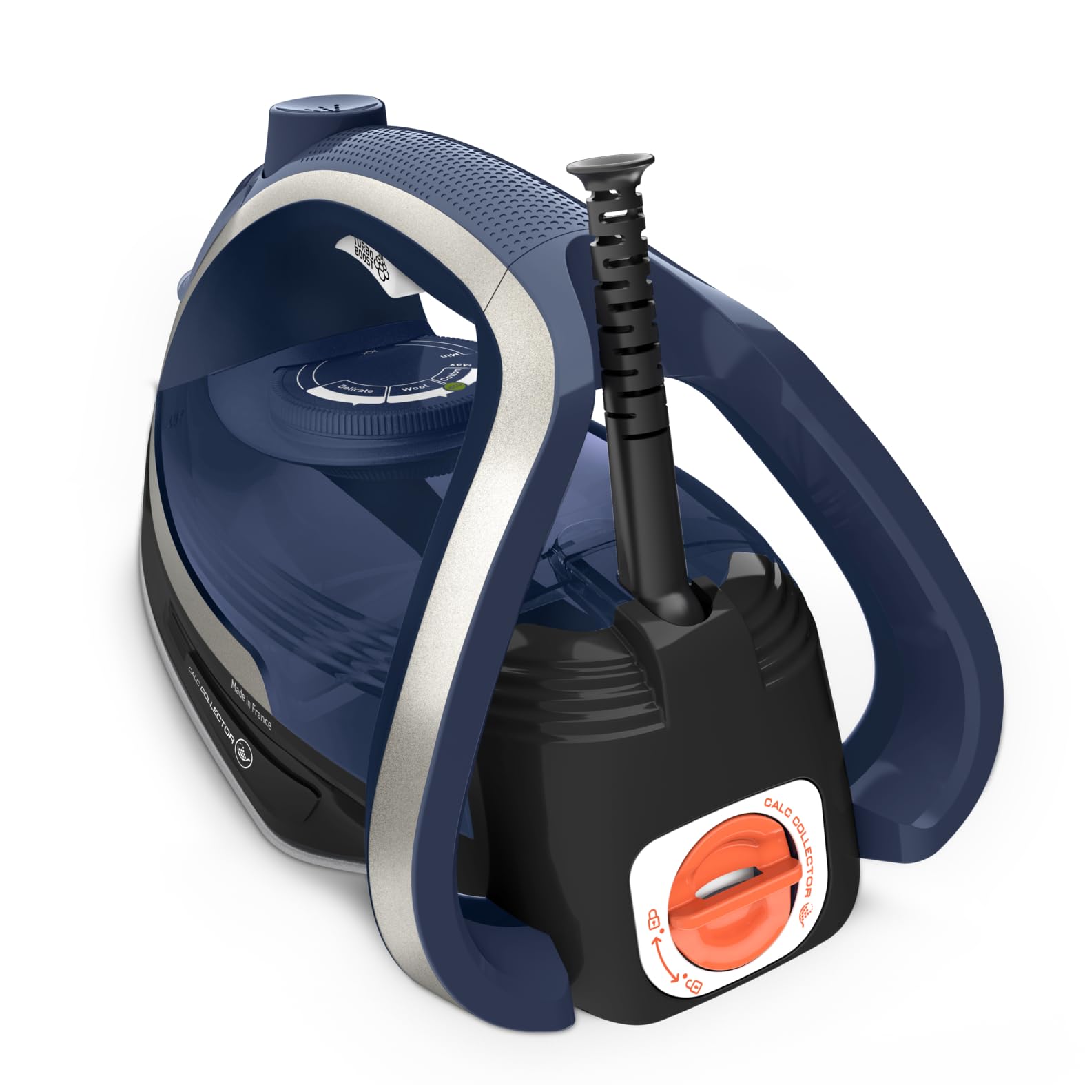 Tefal FV6846E1 Ultragliss Plus - Plancha de vapor antical, 2800 W, colector de cal extraíble, salida de vapor continua de 50 g/min, golpe de vapor de 260 g/min, apagado automático, azul/blanco