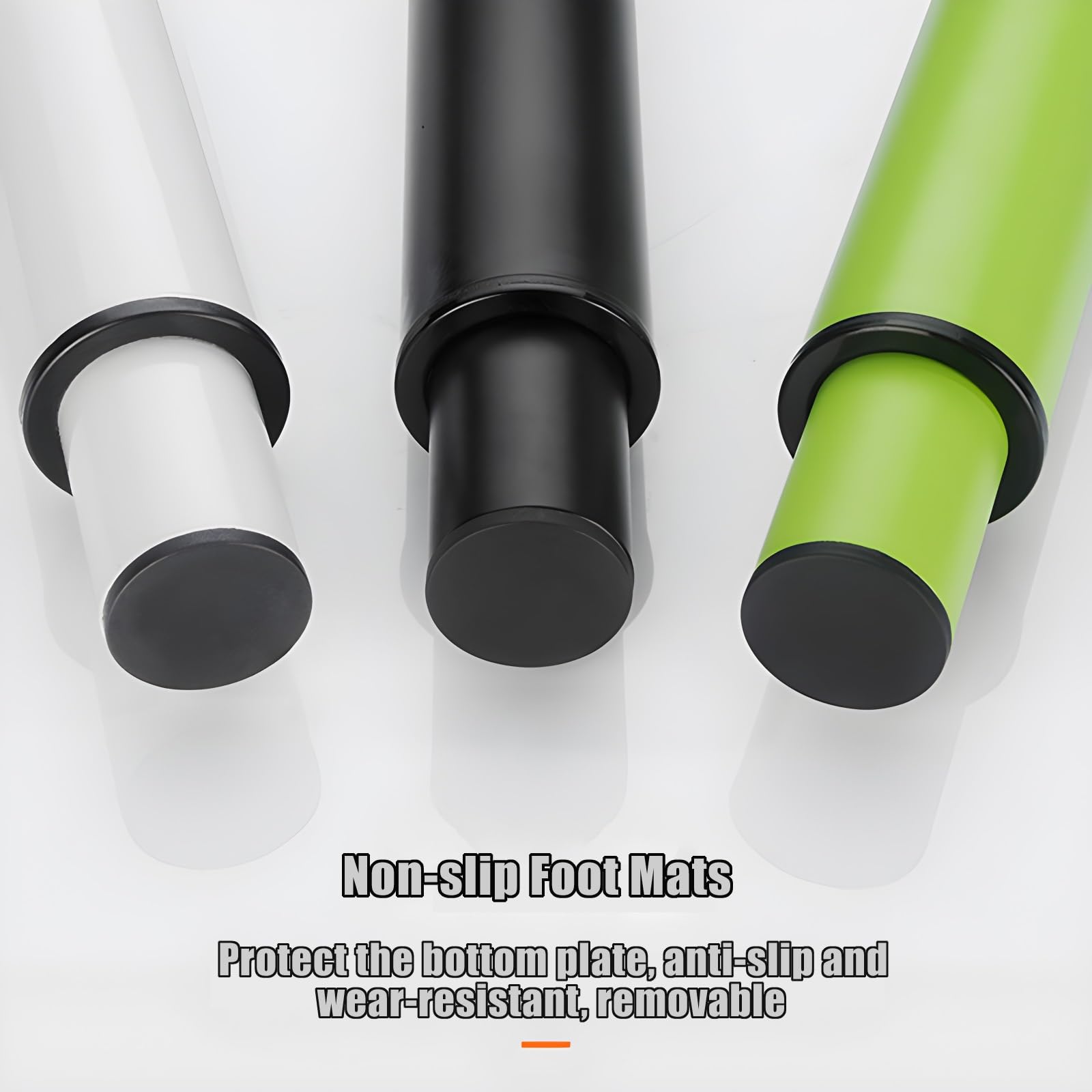 Metalowe nogi meblowe o regulowanej wysokości – wytrzymałe, 16,54/22/25,6 cala, do biurek i stołów, 2 szt.(Green,42cm/16.54inch)