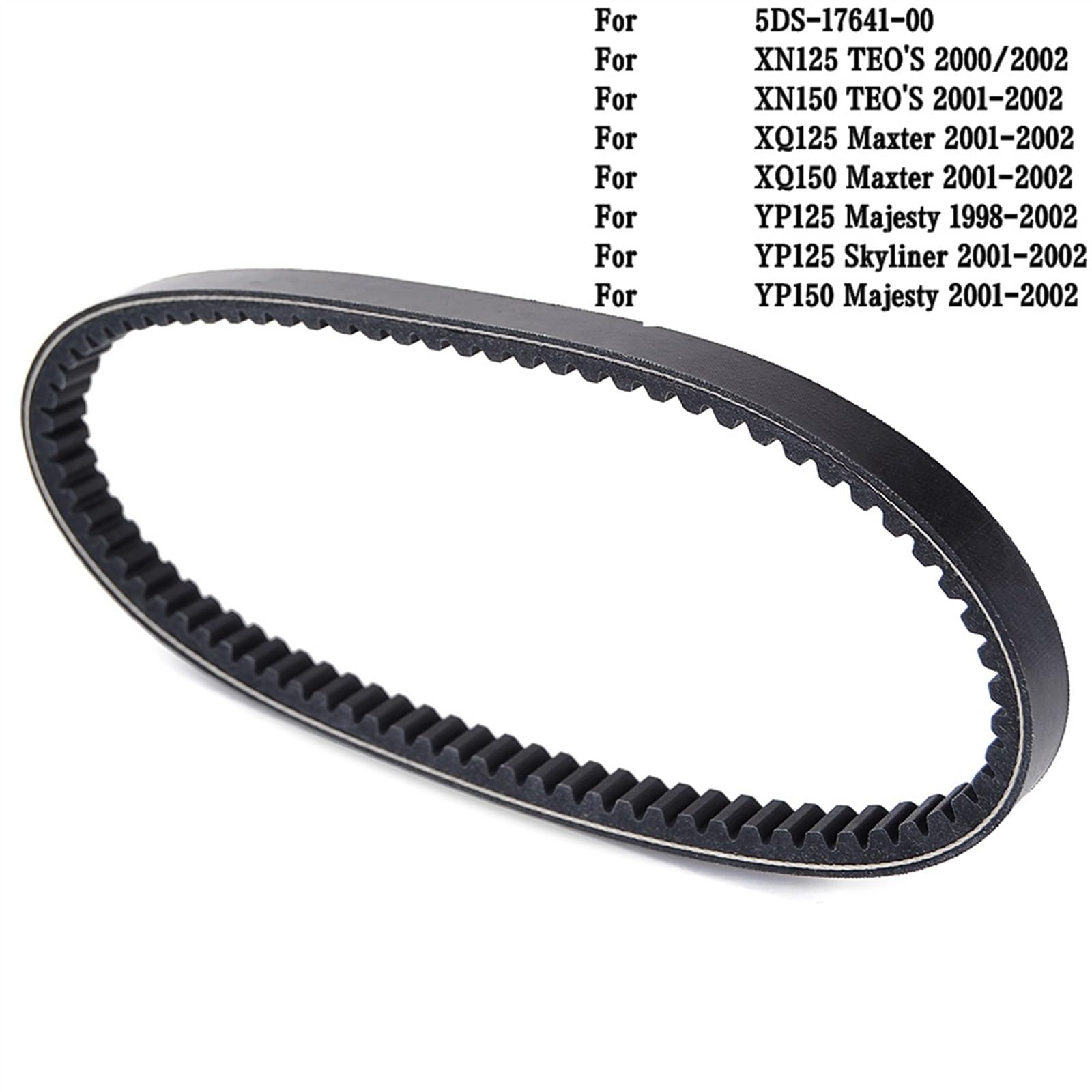 SCOOVY Compatibile con Yamaha per XN125 XN150 XQ125 XQ150 YP125 YP150 1998 1999 2000 2001 2002 5DS-17641-00 Cinghia Dentata per Trasmissione A Cinghia Trapezoidale per Scooter cinchia Trasmissione