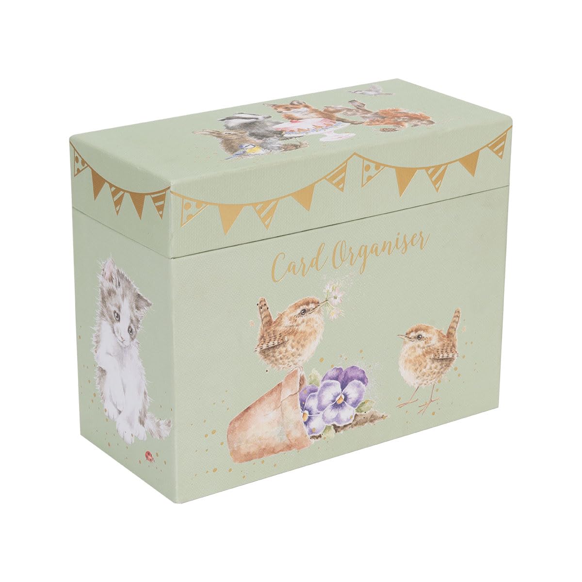 Wrendale Card Organiser Box with Animal Illustrations by Wrendale Designs