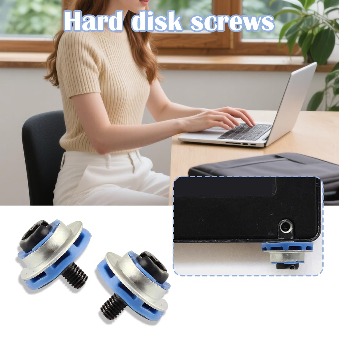 Viti di Fissaggio per Hard Disk 2,5 Pollici per HDD SSD Server - 12 Pezzi