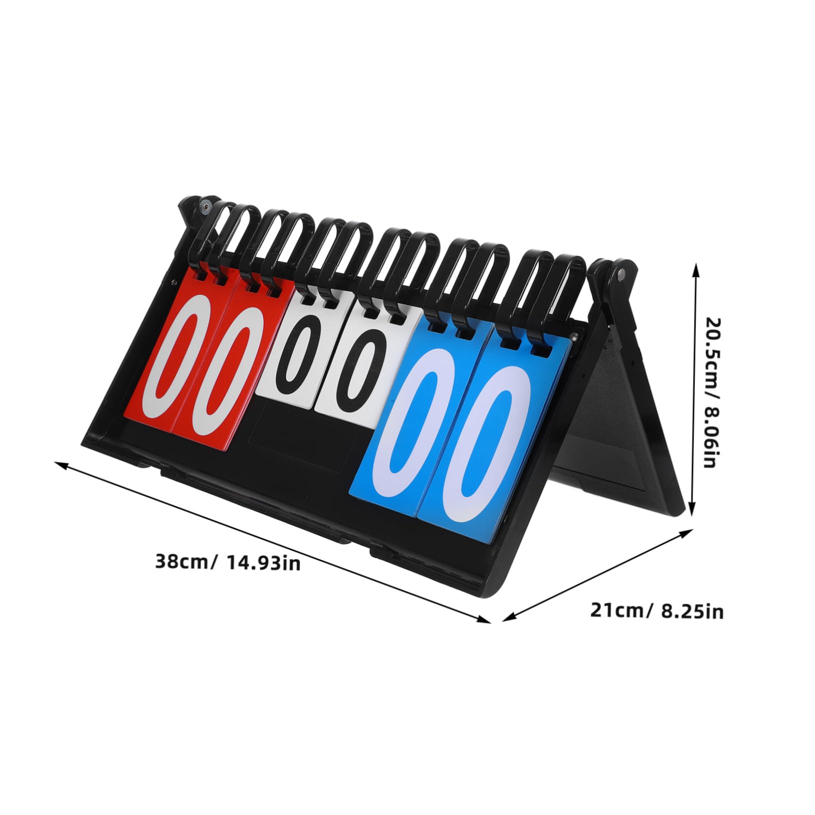 TOYANDONA Tabellone Segnapunti Ribaltabile in Plastica per Giochi Sportivi Come Basket Calcio Tennis Stampa Chiara e Resistente Facile da Girare Le Pagine