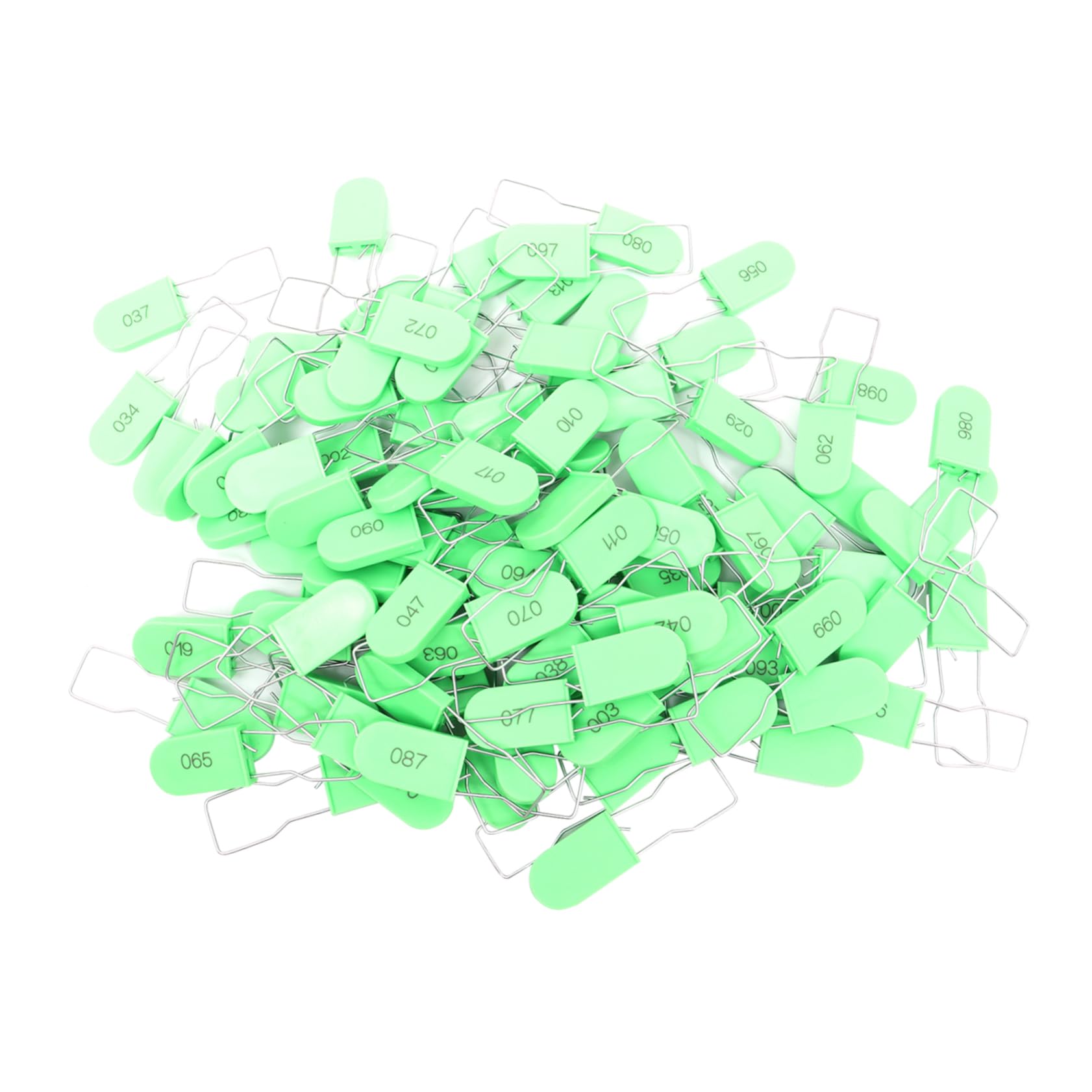 JECOMPRIS 100pcs Plastic Tags Padlock Data Cable Organizers Wire Organizer Safety Seal Tamper Evident