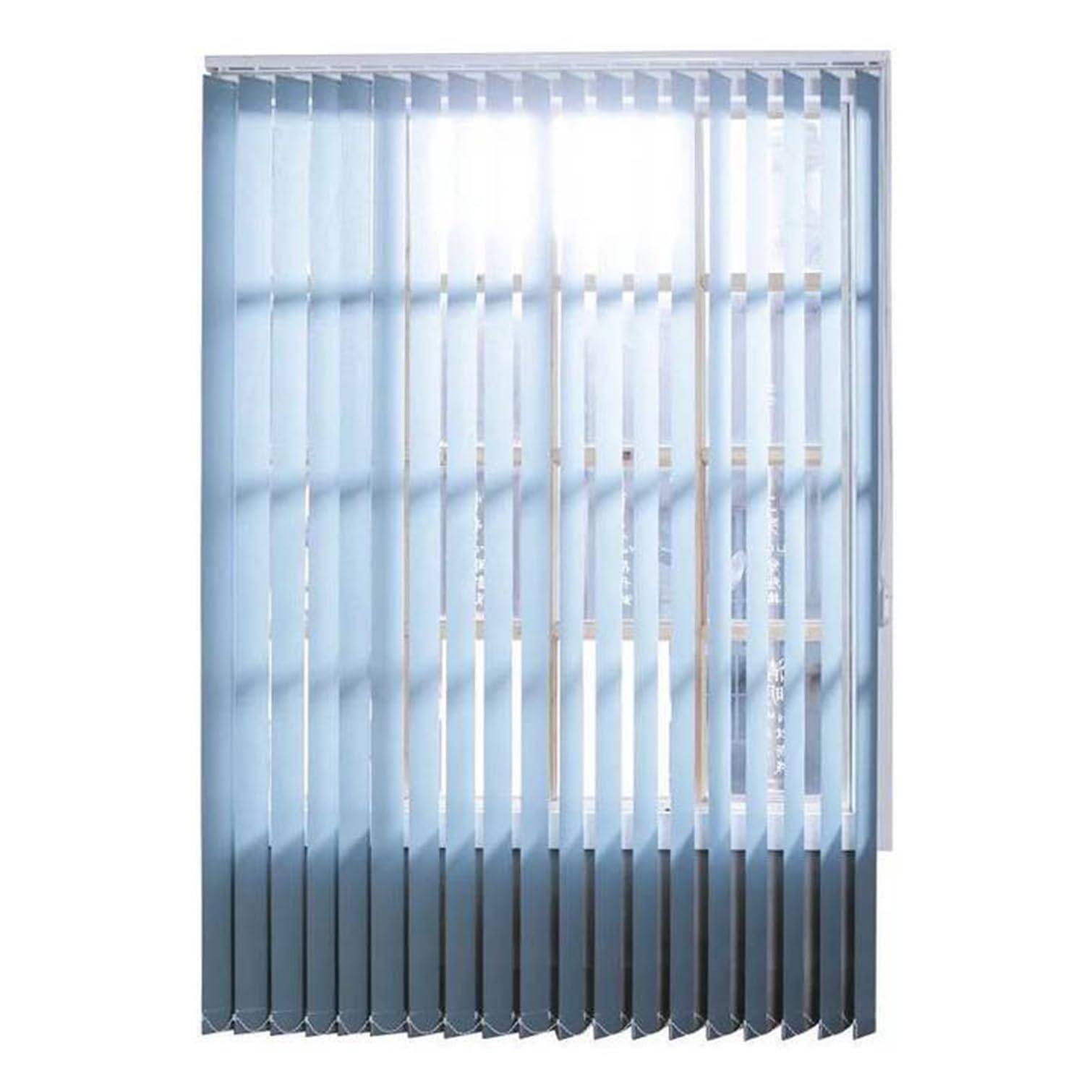 Półprzezroczyste żaluzje pionowe, 9 cm, tkanina lamele, rolety okienne w stylu weneckim, z obciążnikami i łańcuchami, konfigurowalny rozmiar (130 x 140 cm) do dekoracji domu i biura