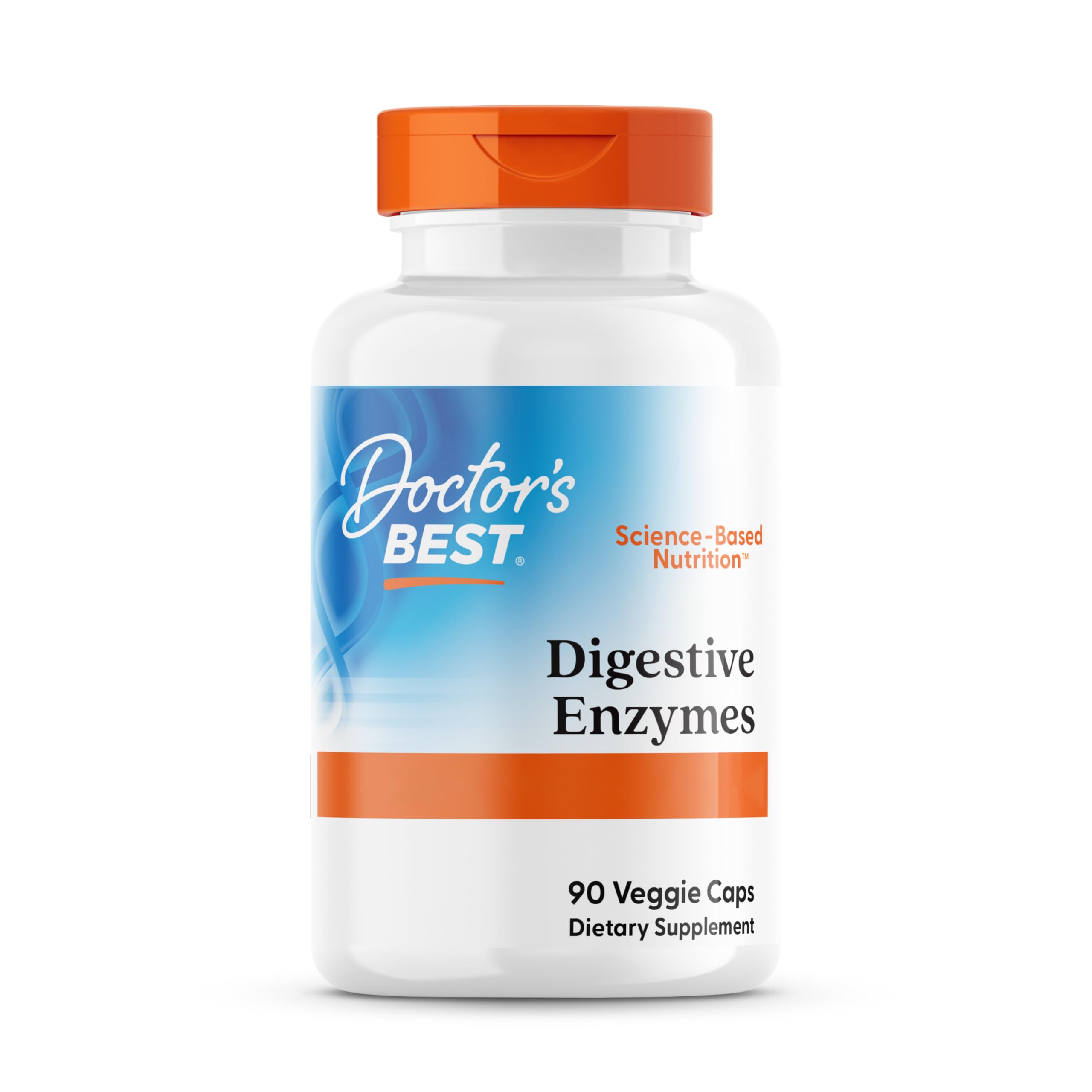 Doctor's Best, Digestive Enzymes (Enzimas Digestivas), 90 Cápsulas vegetarianas, Mezcla de Enzimas, Probadas en Laboratorio, Sin Gluten, Sin Soja, no GMO