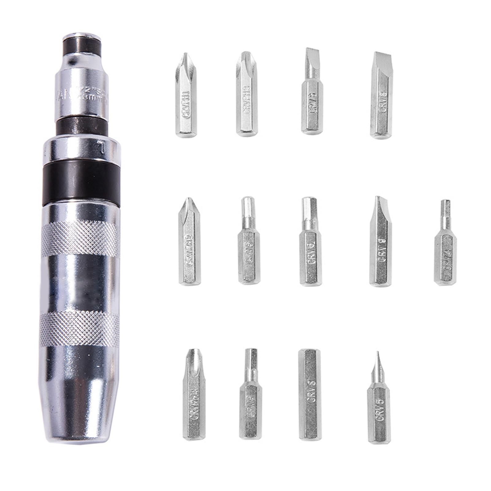 Buxuaaaa 13Pcs Shock Screwdriver Set Screw Extractor And Remover Long Lasting Tools For Repairs Various Project Slotted Screwdriver