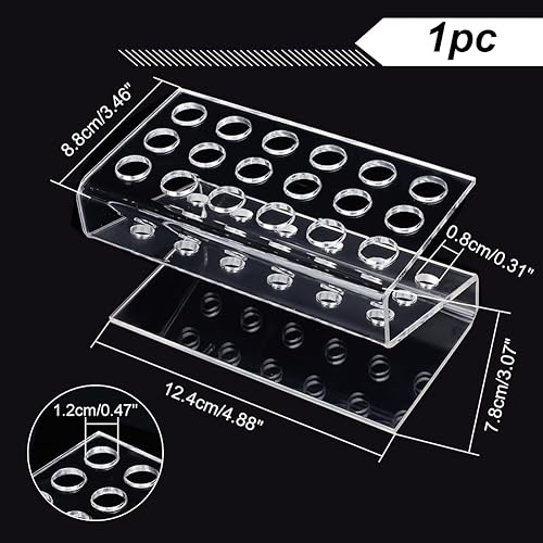 Miniatura 2 de PH PandaHall 1 soporte de exhibición de bolígrafos de 18 ranuras, soporte transparente para bolígrafos y lápices, organizador de bolígrafos y