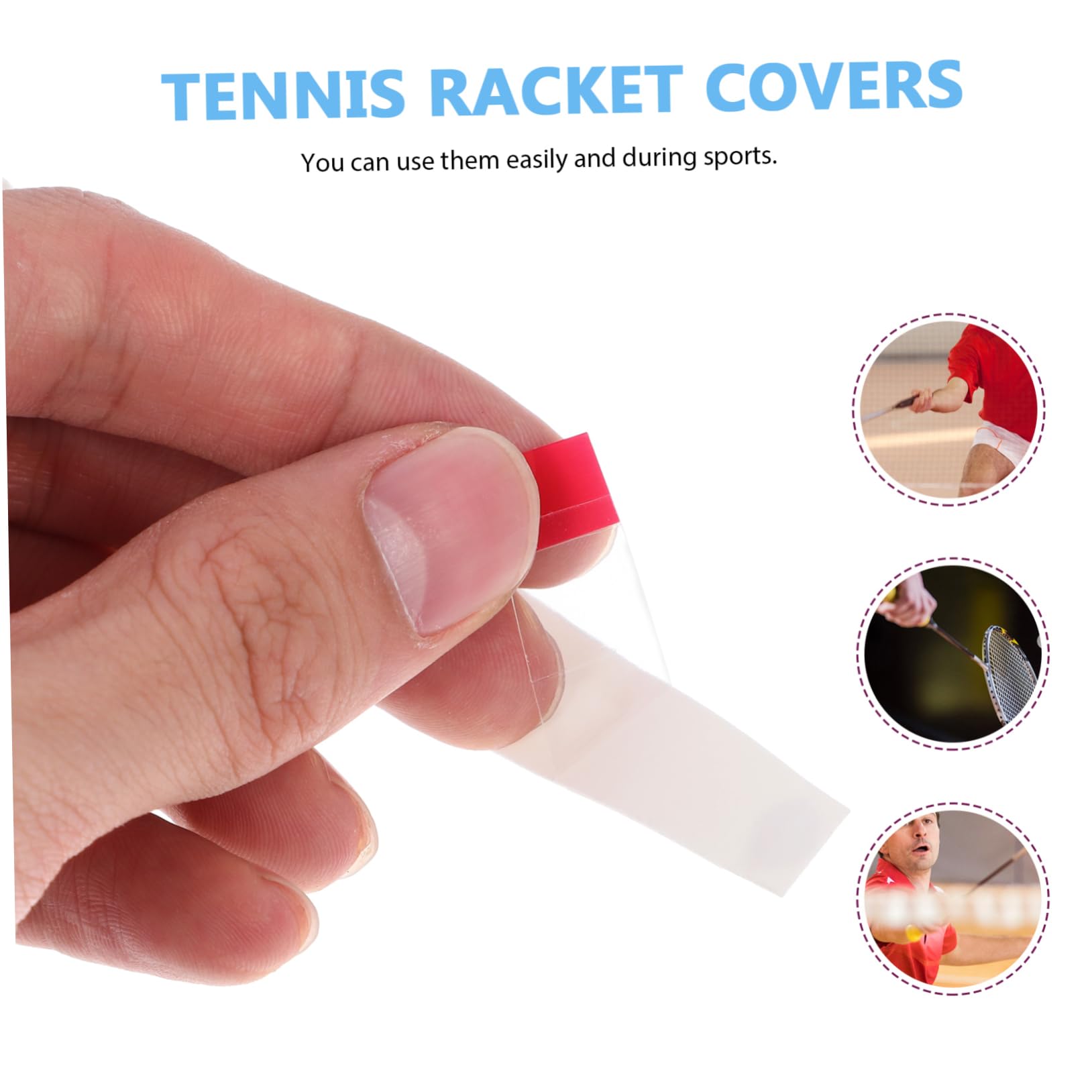 VOSAREA 10 Pezzi Grip Racchetta Bianco in Pu per Tennis e Badminton