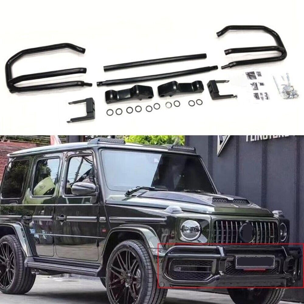 SOYDAN Steel Front Bumper Protector Bull Bar Guard Fits for Mercedes Benz G Class W464 W463A G550 G350 G500 G63 AMG 2019 2020 2021 2022 2023 2024,