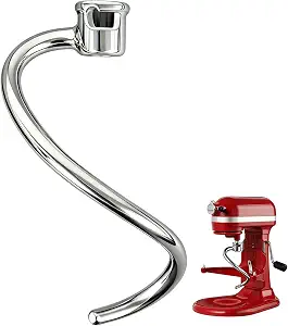 Spiral Dough Hook for KitchenAid 6-Quart Bowl-Lift Stand Mixers