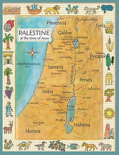 Palestine in the Time of Jesus Map: Downie, Peter: 9781551455723: Amazon.com: Books