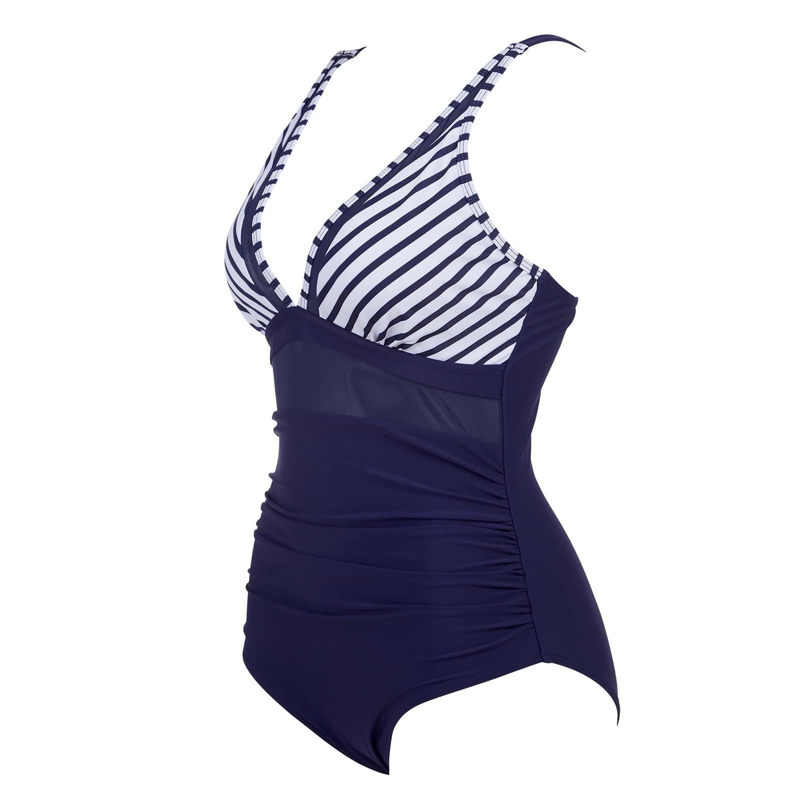 Generico Costume da Bagno Donna, Sexy da con Controllo in Rete, Push Up A Vita Alta, Tendenza 2025
