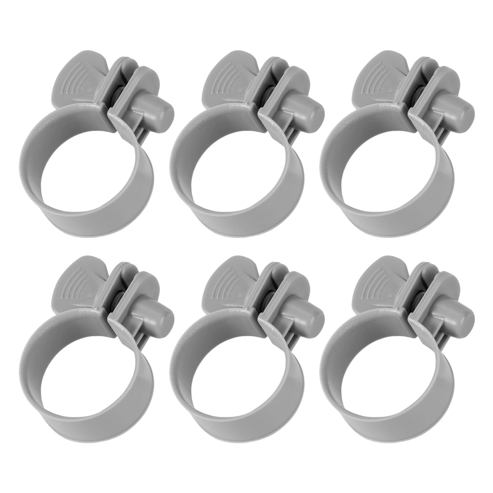 6pcs 1-1/4" Plastic Hose Clamps for Summer Escape Intex Coleman