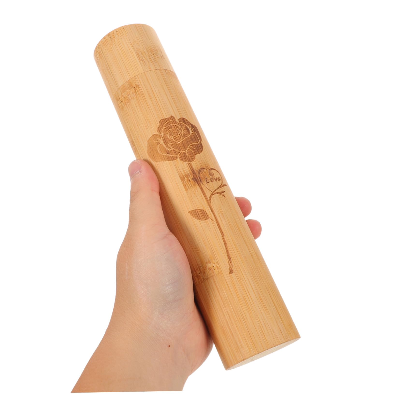 KOMBIUDA Urna pequeña para mascotas Compacta y portátil con patrón de rosas Biodegradable para cenizas de animales y almacenamiento de pelo, recuerdo duradero para perros y gatos