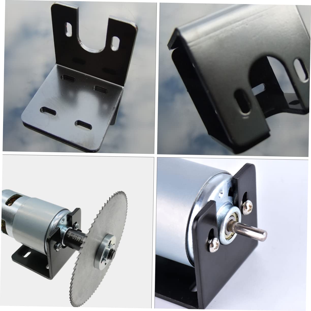 ARTIBETTER Motor Mount Bracket Mounting Holes Accessories Fit for Hobby Model Car Robot Small Gear