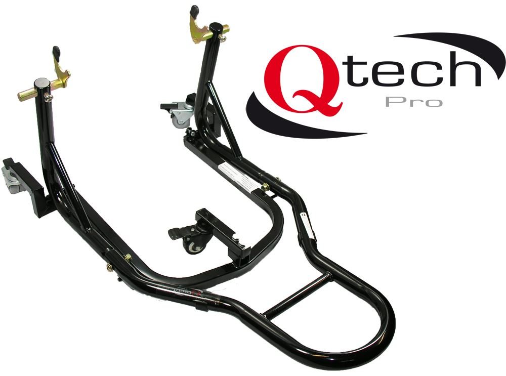 Qtech Motorcycle Motorbike REAR Paddock STAND Universal Fit with