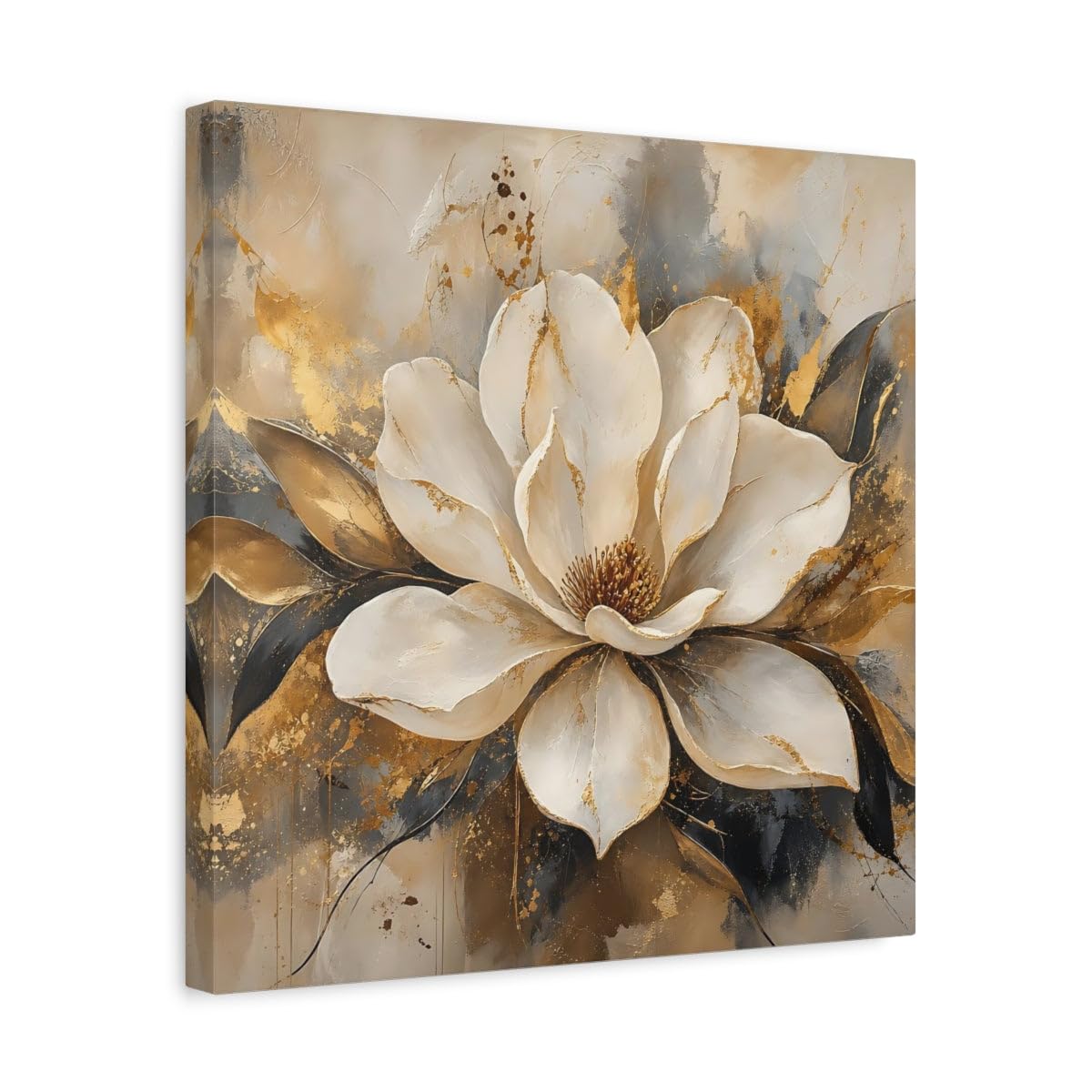 Impression canvas magnolia or blanc de qualité premium 40cm - 8