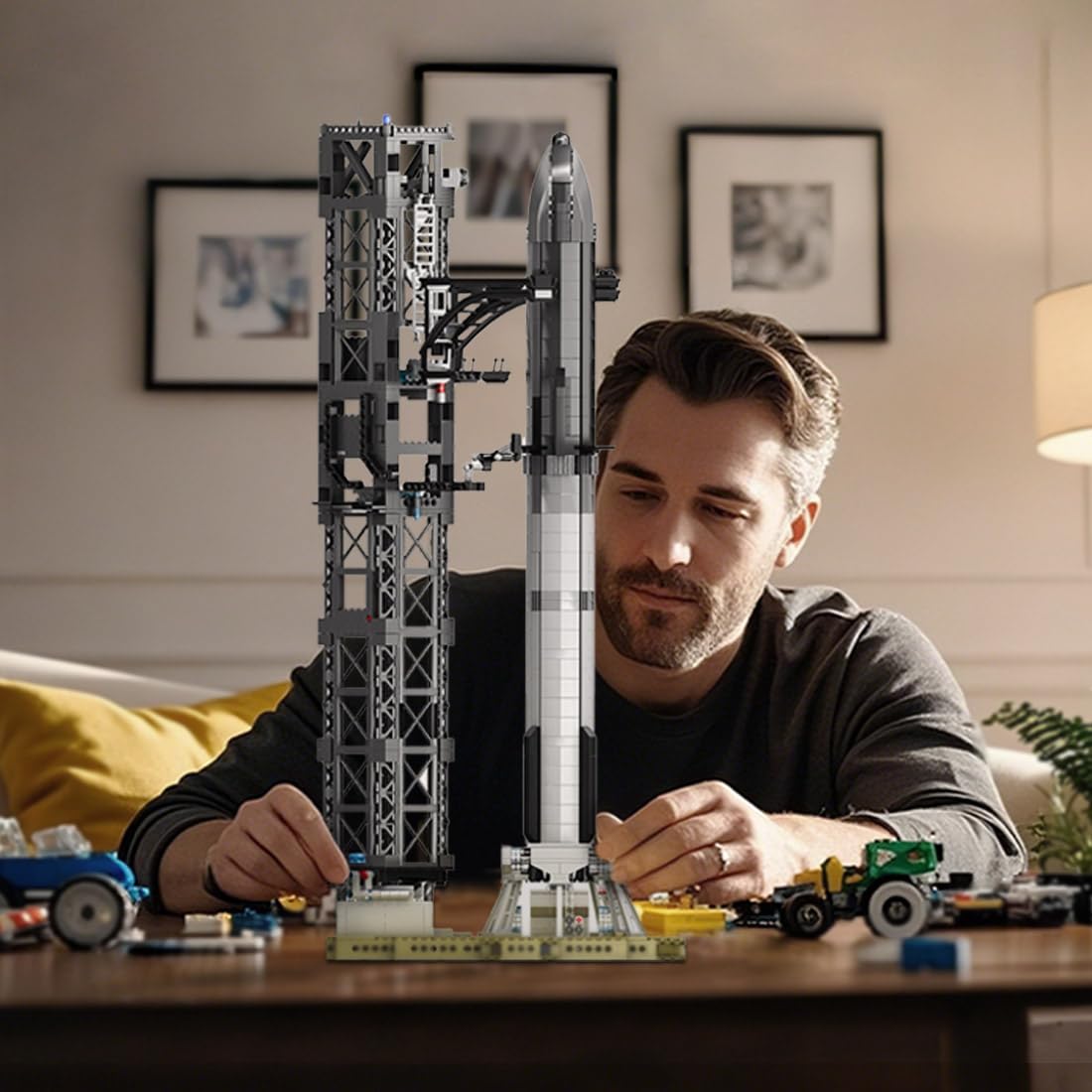 Amazon.co.jp: CubiMythx 宇宙船ロケット組み立てキット 収集可能 宇宙