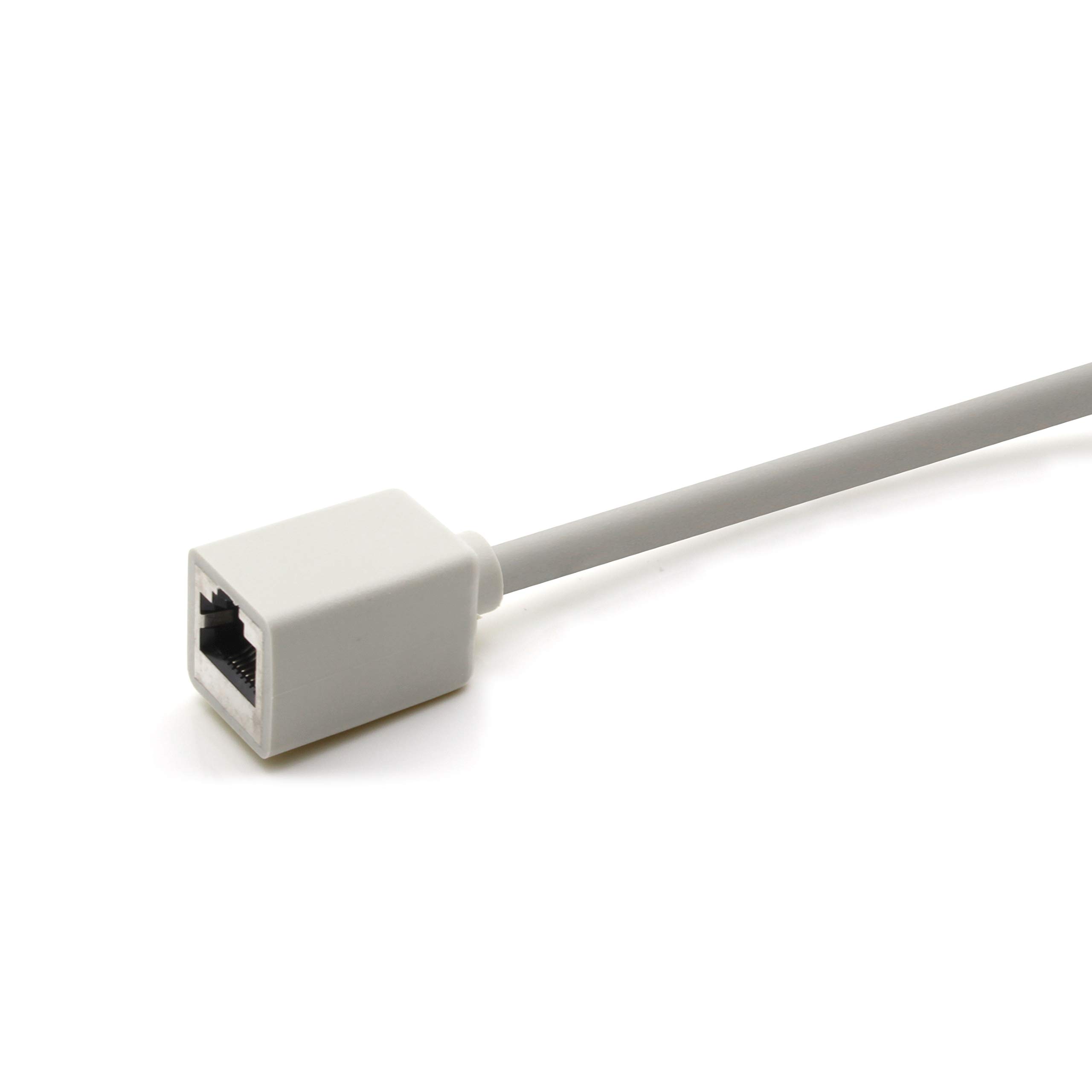 1aTTack.de 618364 Adaptador de extensión CAT7 Cat.7-1m - Cable Ethernet Cable de red Lankabel 10 Gb/s cable sin procesar con (RJ45) Enchufe Cat6a 10 piezas - gris