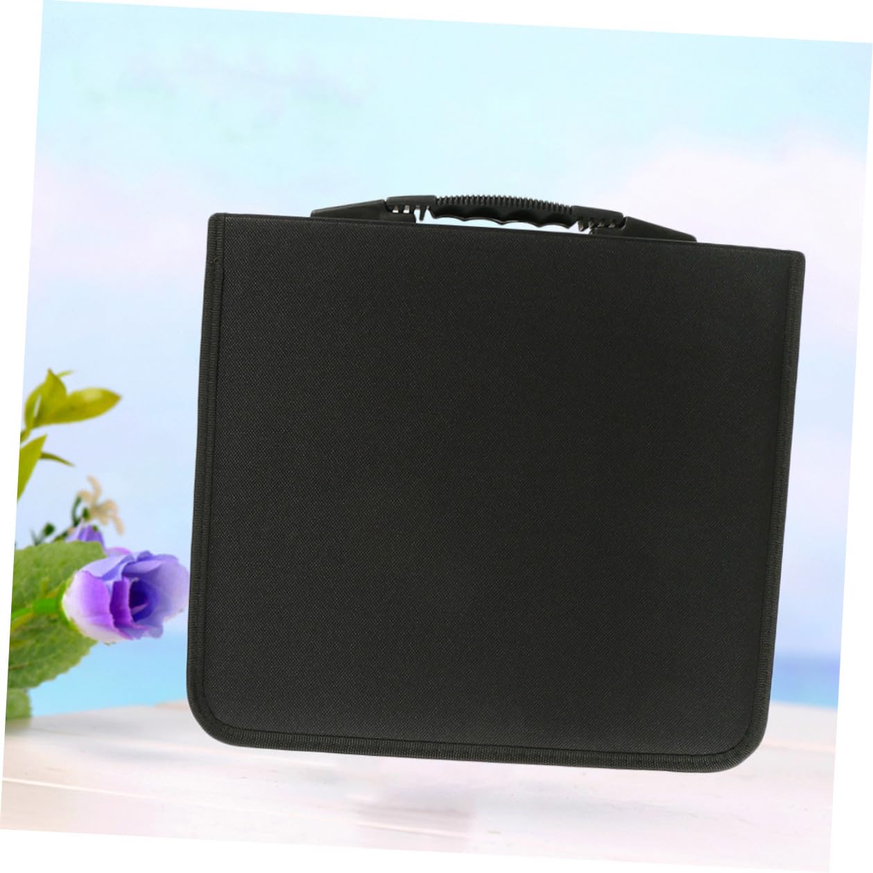 Custodia Porta CD e Dvd da 320 Dischi in Pu e Tessuto Chiusura a Cerniera, Formato Portatile per Utilizzo Quotidiano e Trasporto Sicuro