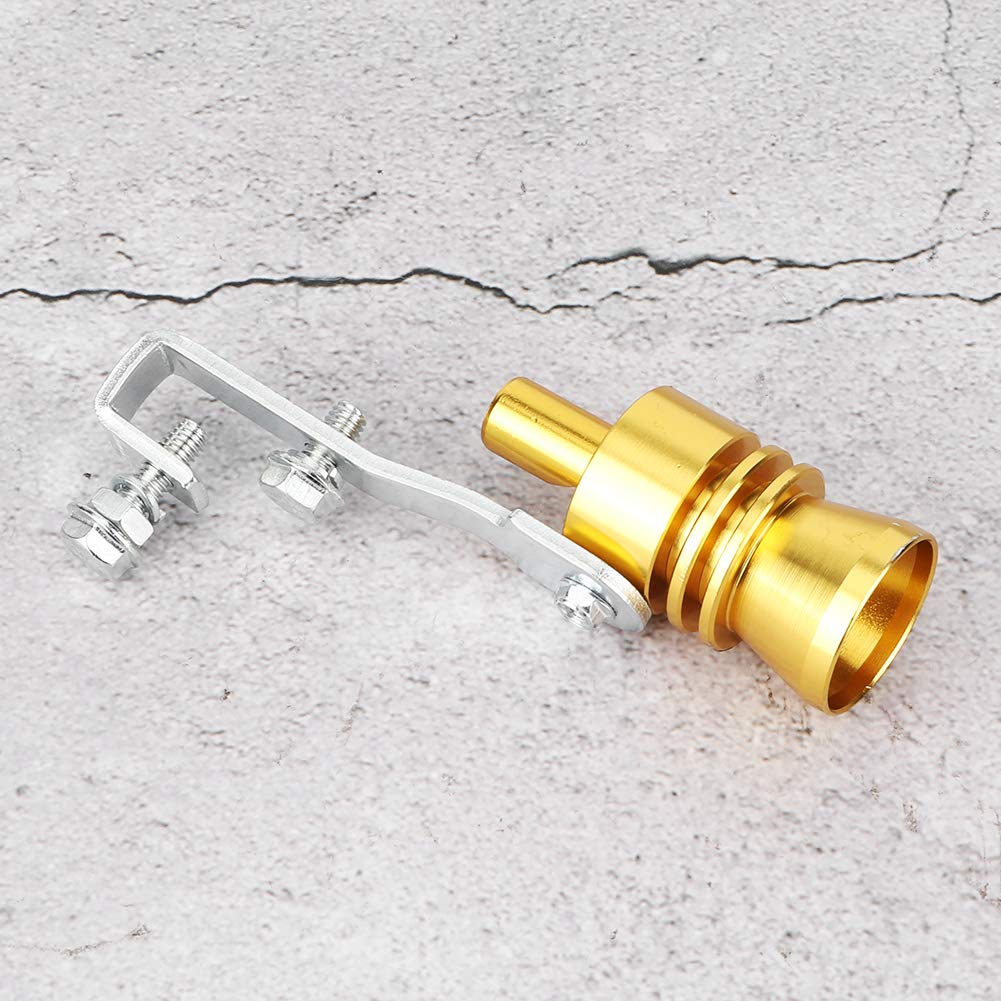 Tbest Turbo Sirena, Turbina Auto Fischio Tubo di Scarico Altoparlante Auto Turbo Suono Tubo di Scarico Tubo di Scarico Forte Fischio Modificato Auto Motor Accessori Auto (oro)