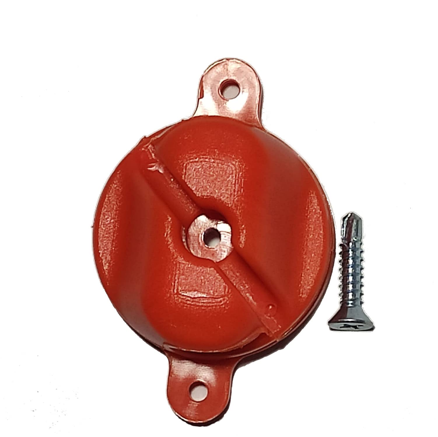 Pack de Ganchos universales antilesión para porterías de fútbol y Balonmano Color Naranja de Nylon inyectado con Tornillo autotaladrante Incluido