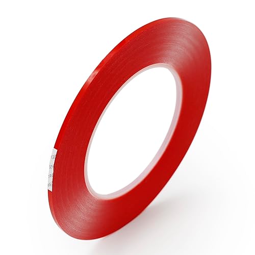 Miniatura 3 de Cinta adhesiva fuerte transparente de doble cara, 0.079 in x 49.2 ft x 0.020 in de grosor, cinta transparente para teléfono móvil, laptop, pantalla