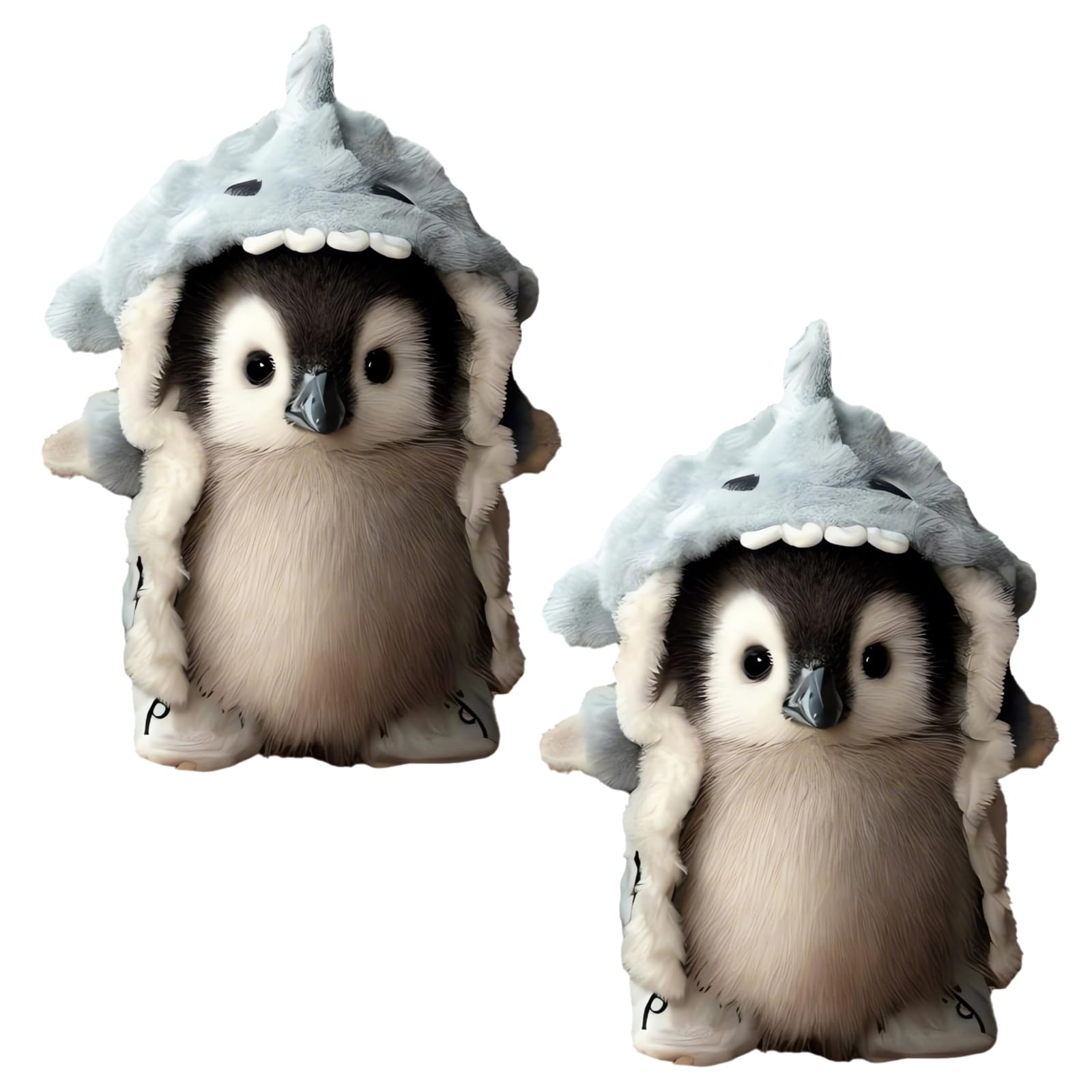 Super Realistic Plush Penguin Decor 2025 New Real Penguin Stuffed Animal Interactive Gifts Penguin Figurines Statue Soft Cute Stuffy Live Animal Penguin Stuff Pets Plushies Figures (2PC)