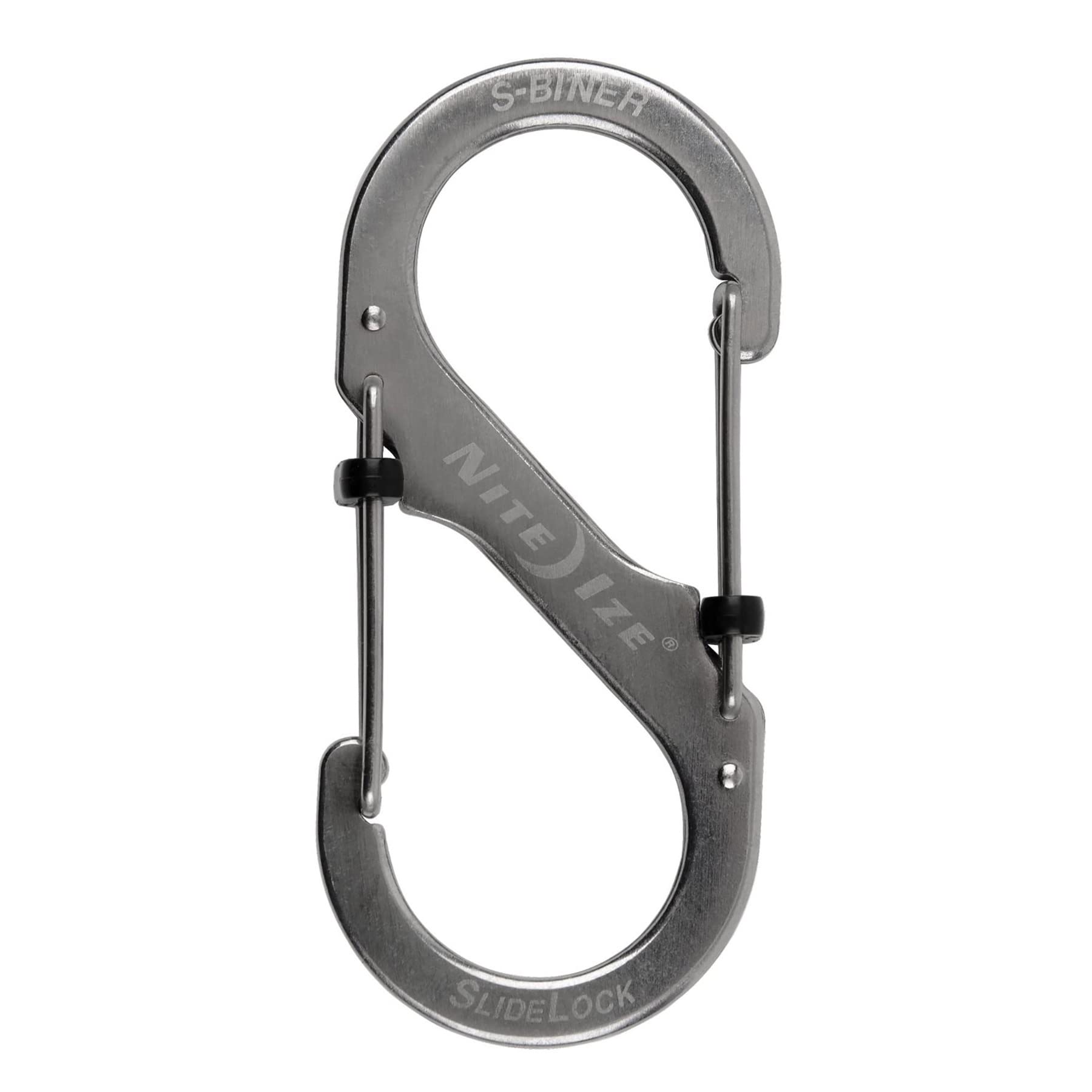 Nite Ize S-Biner SlideLock 1.85 in. Dia. Stainless Steel Silver Carabiner Key Chain