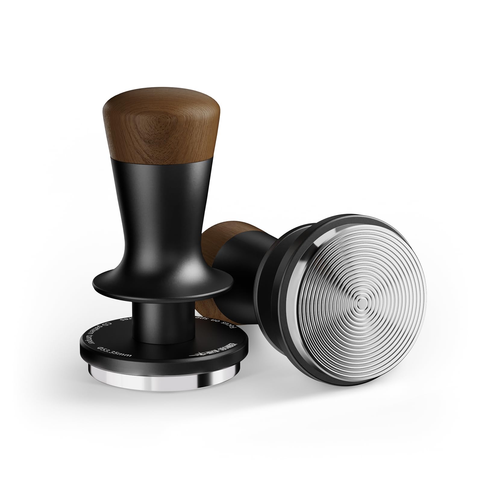 MHW-3BOMBER Tamper de café de 53,35 mm, autonivelante con rebote automático de 2 resortes, herramienta de manipulación de 54 mm para máquinas de espresso, herramienta de barista, T7127