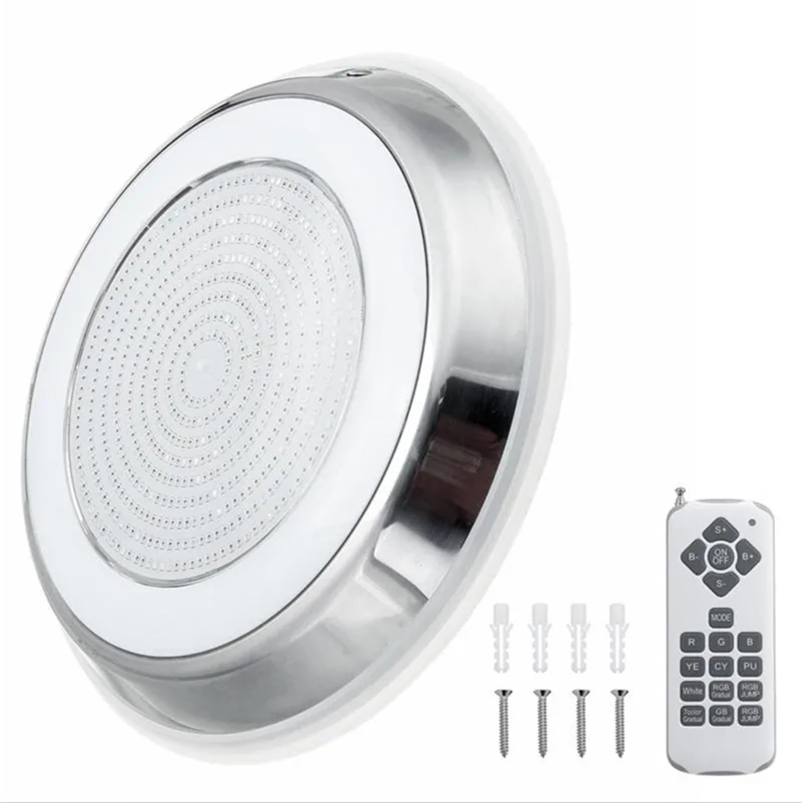 Swimming Pool Lights Underwater Par56 Led RGB Under Water Led Light LED Lamp Waterproofx IP68 Spotlight Remote Control 35W 42W(White,42W DC12V)