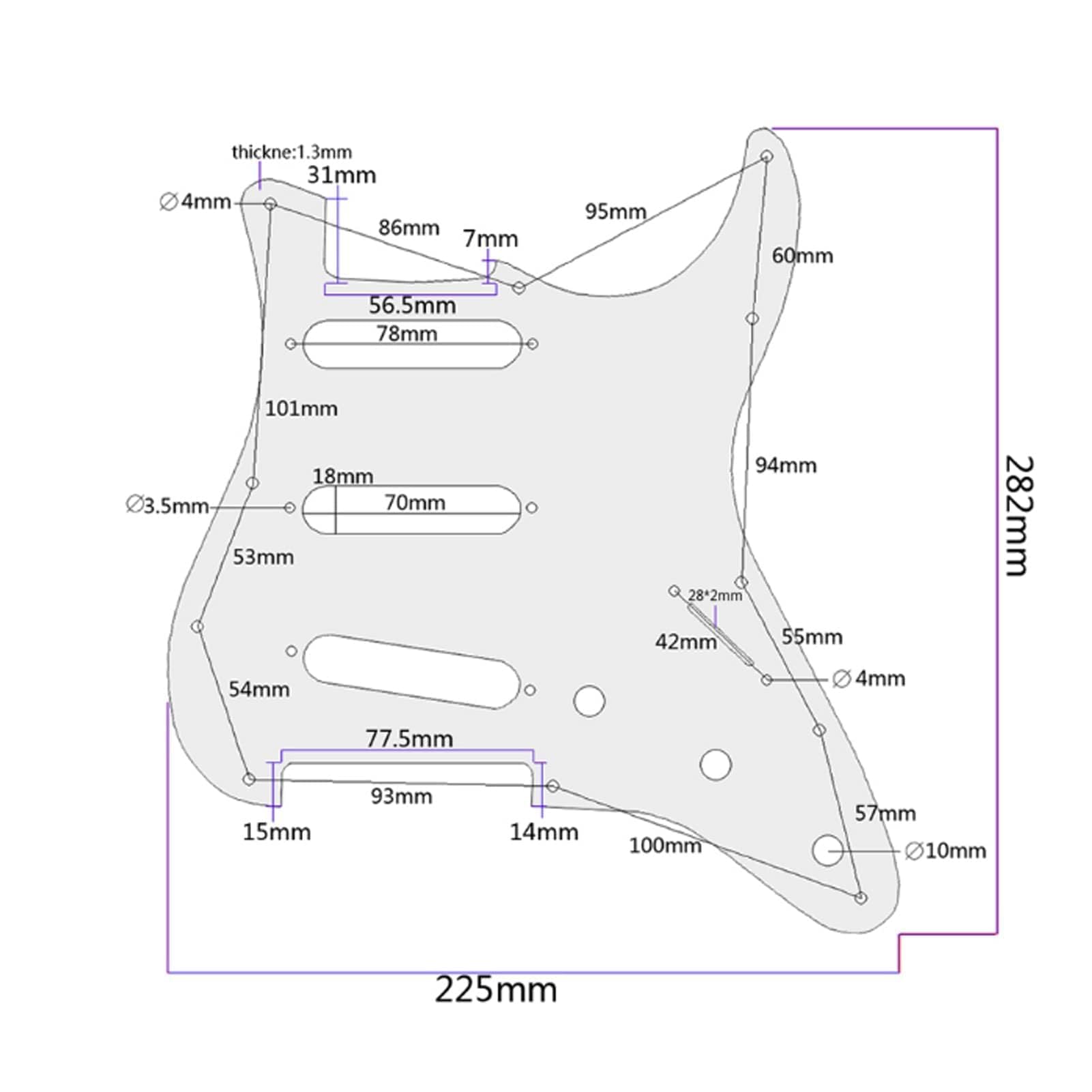 Electric Guitar Pick Guard - Image 2