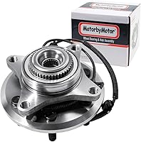 MotorbyMotor 515169 4WD Front Wheel Bearing Hub Assembly with ABS, 6 Lugs - Fits 2015-2017 Ford F-150 2.7L 3.5L 5.0L Engines, Low Runout OE Replacement