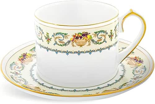 Aynsley Banquet Fine Bone China Tea Cup & Saucer 6.8