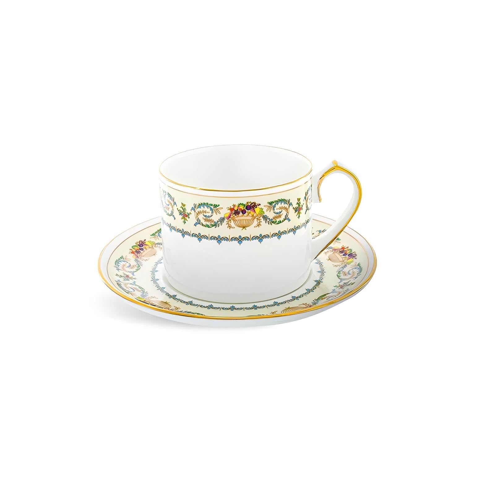Amazon.com | Aynsley Banquet Fine Bone China Tea Cup & Saucer 6.8