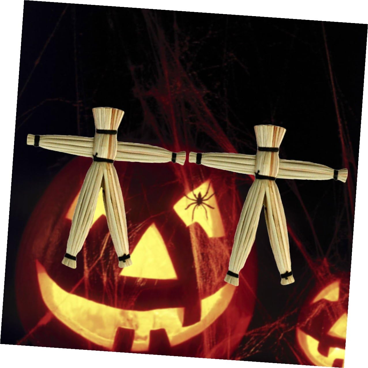 ORFOFE 2 Pezzi Bambola Magica Spaventapasseri Giocattolo Trucco Spaventoso per Halloween Facile da Usare Prop Decorativo per Scherzi e Feste