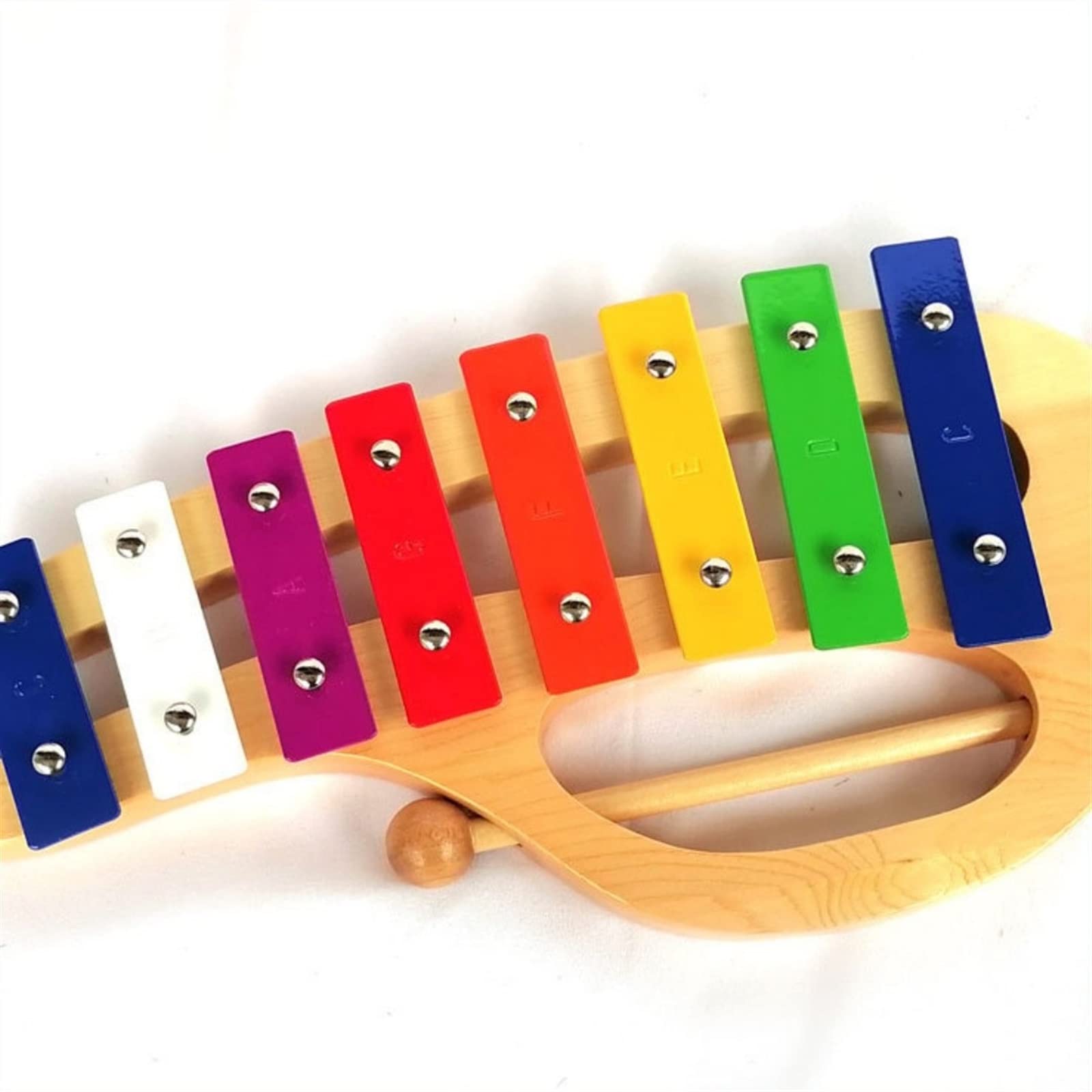 Percussão Musical Strumento A Percussione Pianoforte Portatile Bianco A 8 Toni A Percussione Per Pianoforte A 8 Toni Con Piastra In Alluminio Xilofoni (Color : 01)