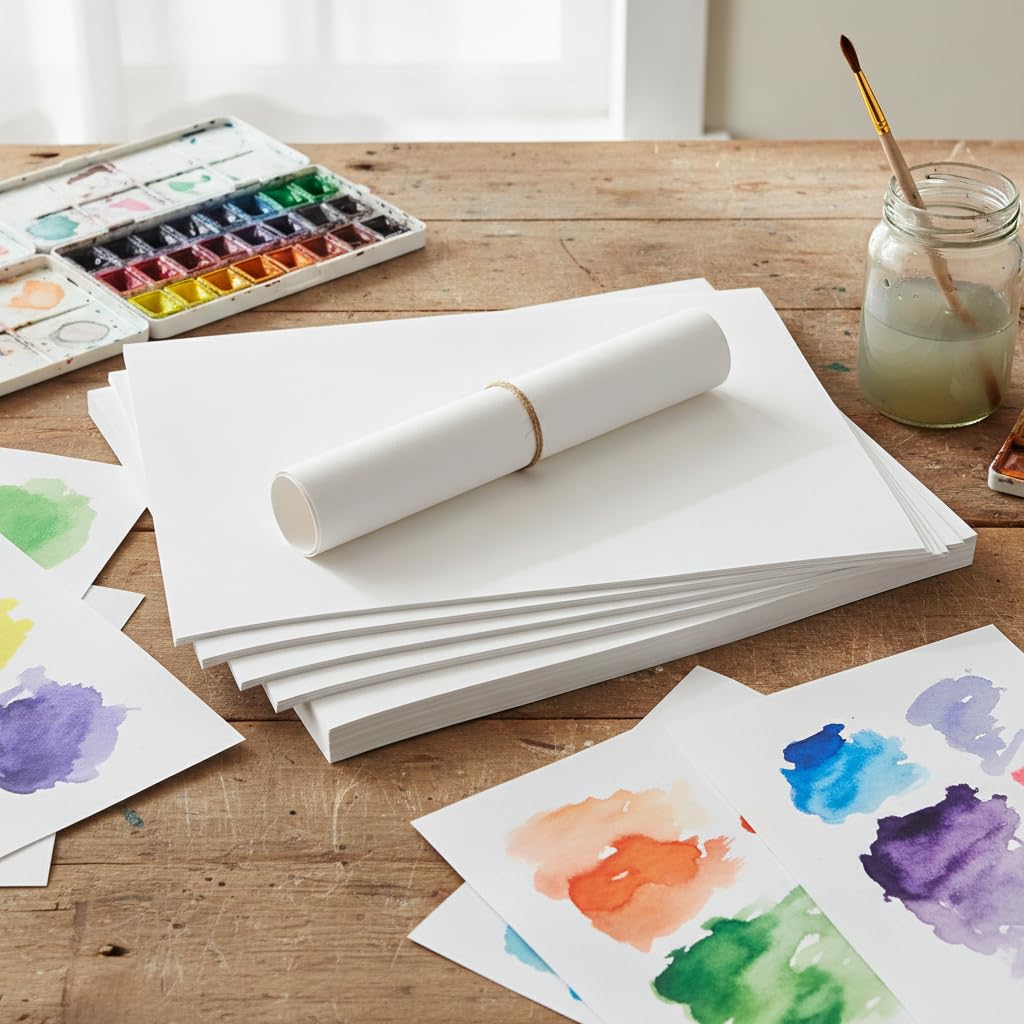 Carta per Acquerello, Doppia Grana Fine, size to 3
