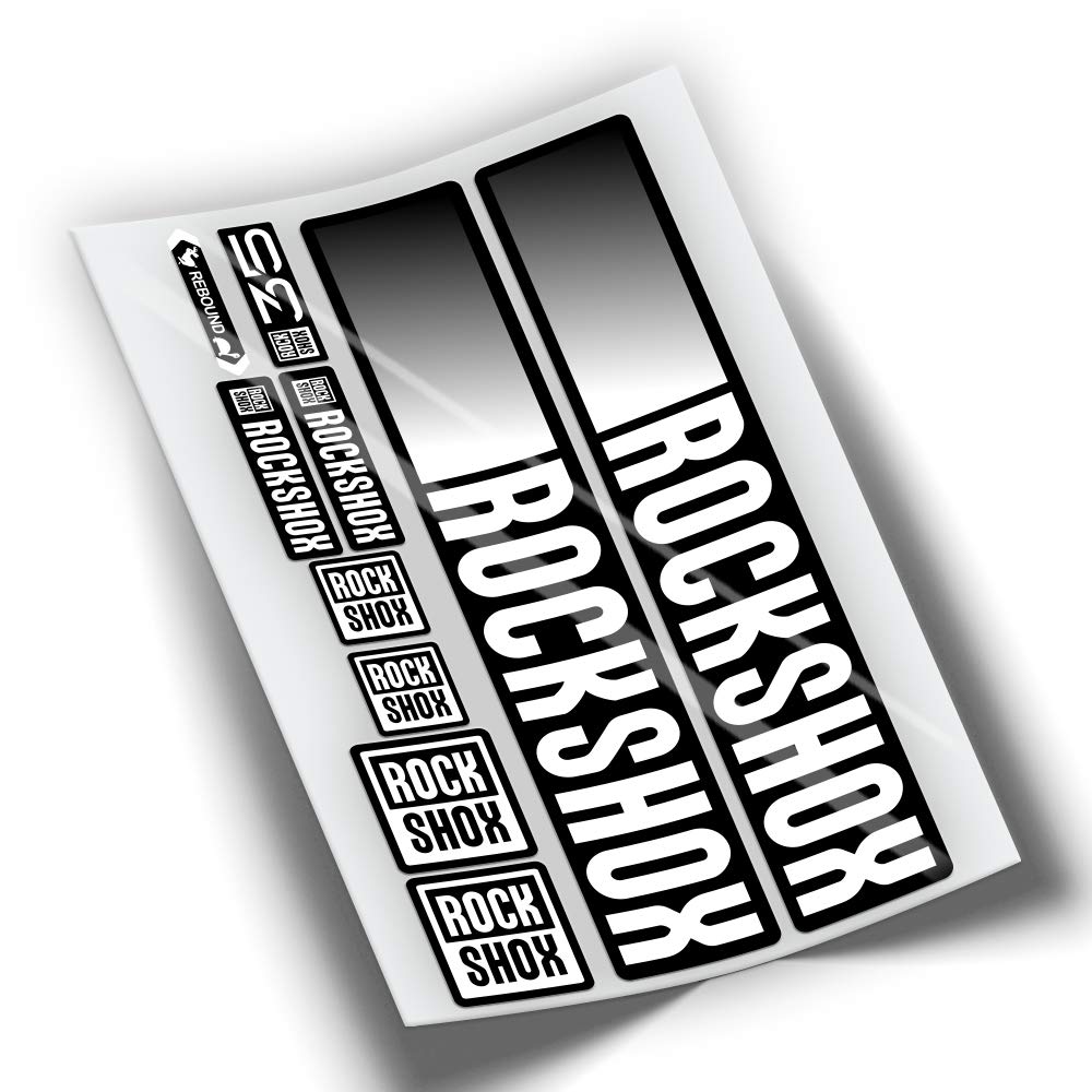 REF:VP444 Rock-Shox 35 2021,2022 MTB Fork Compatible Stickers, Stickers, Stickers, Vinyls for Mountain Bikes (White)