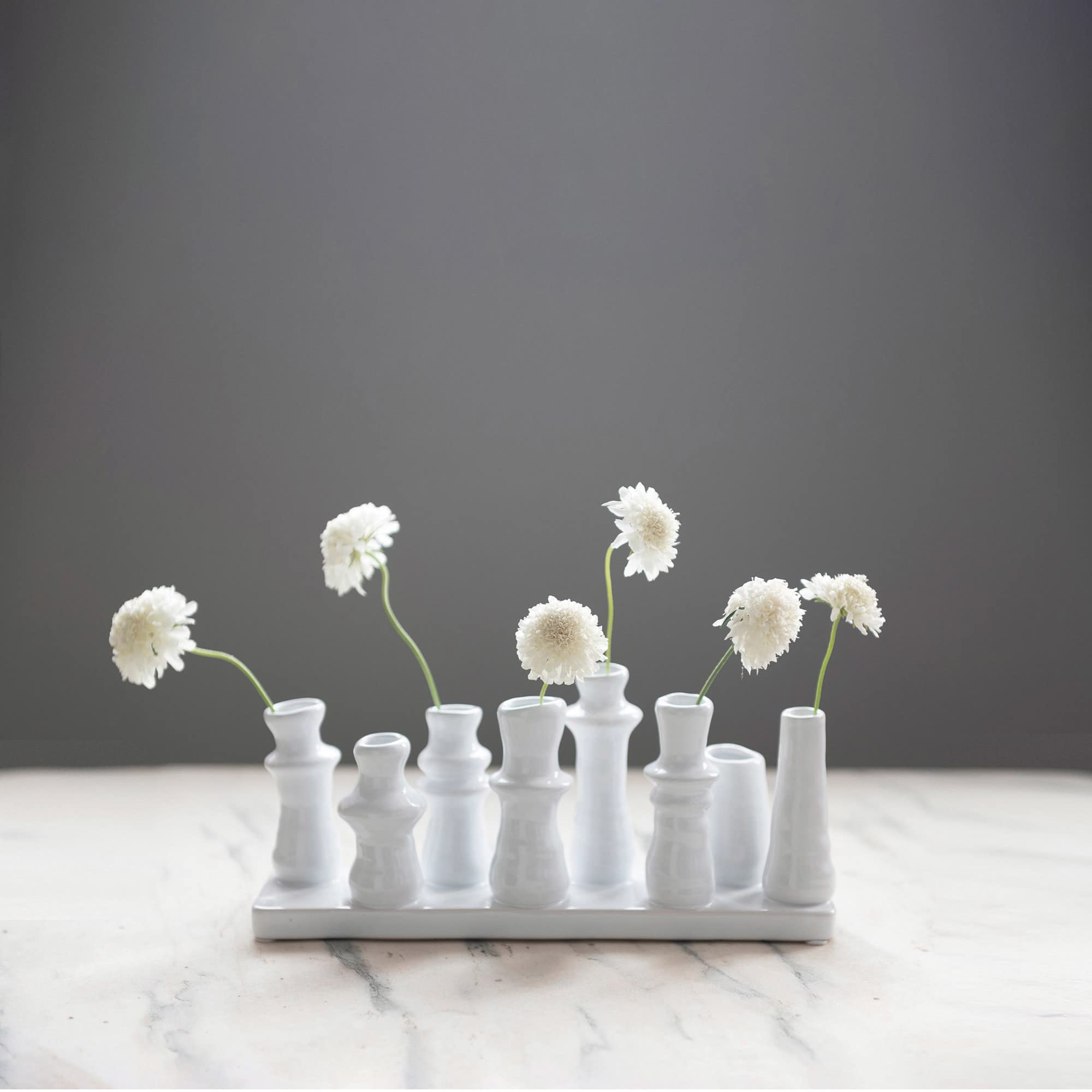Amazon.com: Bloomingville Stoneware Multi 8 Sections Vase