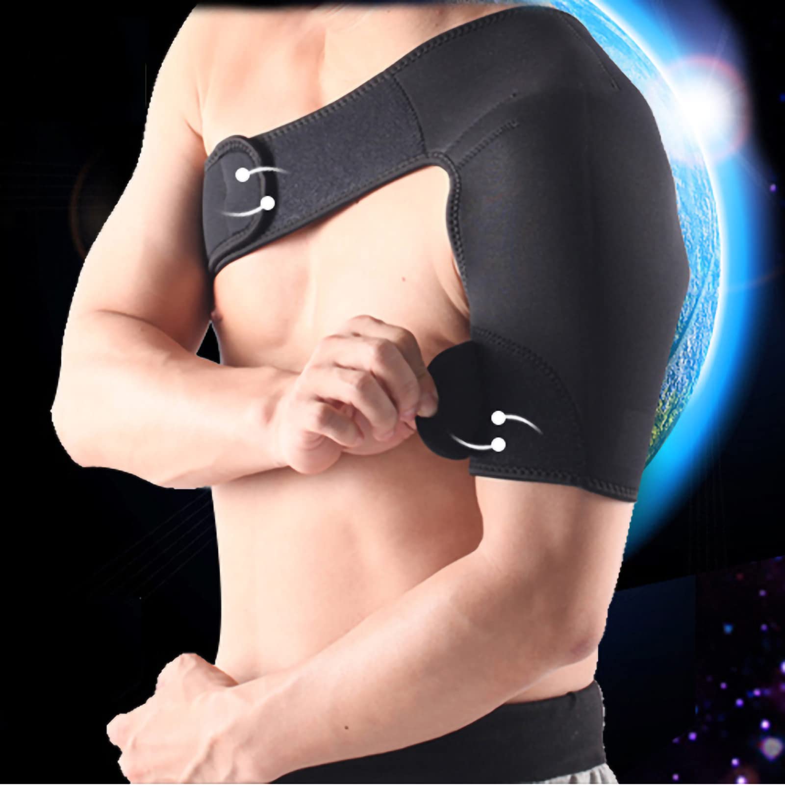 VINGVO Shoulder Brace Rotator Cuff Shoulder Brace Adjustable Right Shoulder Brace Right Shoulder Support Shoulder Stability Brace Shoulder