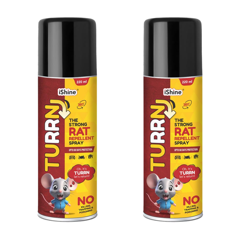 iShine Repellent/Rodent Spray | Non- Toxic Rat Repel Spray | 220ml Rat Repellent Self Car Repellent | Pack of 2 (B0CQTHCCDH) Amazon Price History, Amazon Price Tracker