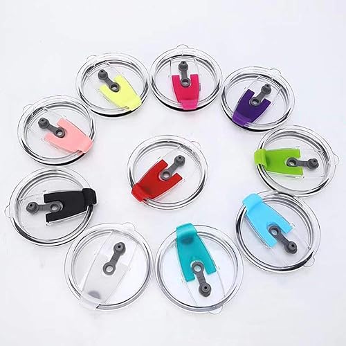Miniatura 2 de Tapa para vaso de 20 onzas, paquete de 2 tapas de repuesto de acero inoxidable de 30 onzas, vaso de viaje, vaso enfriador, abatible a prueba de