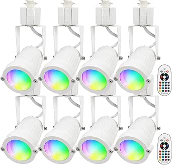 RGB Track Light Heads Halo Type,RGBW Track Lighting Head for Accent ...