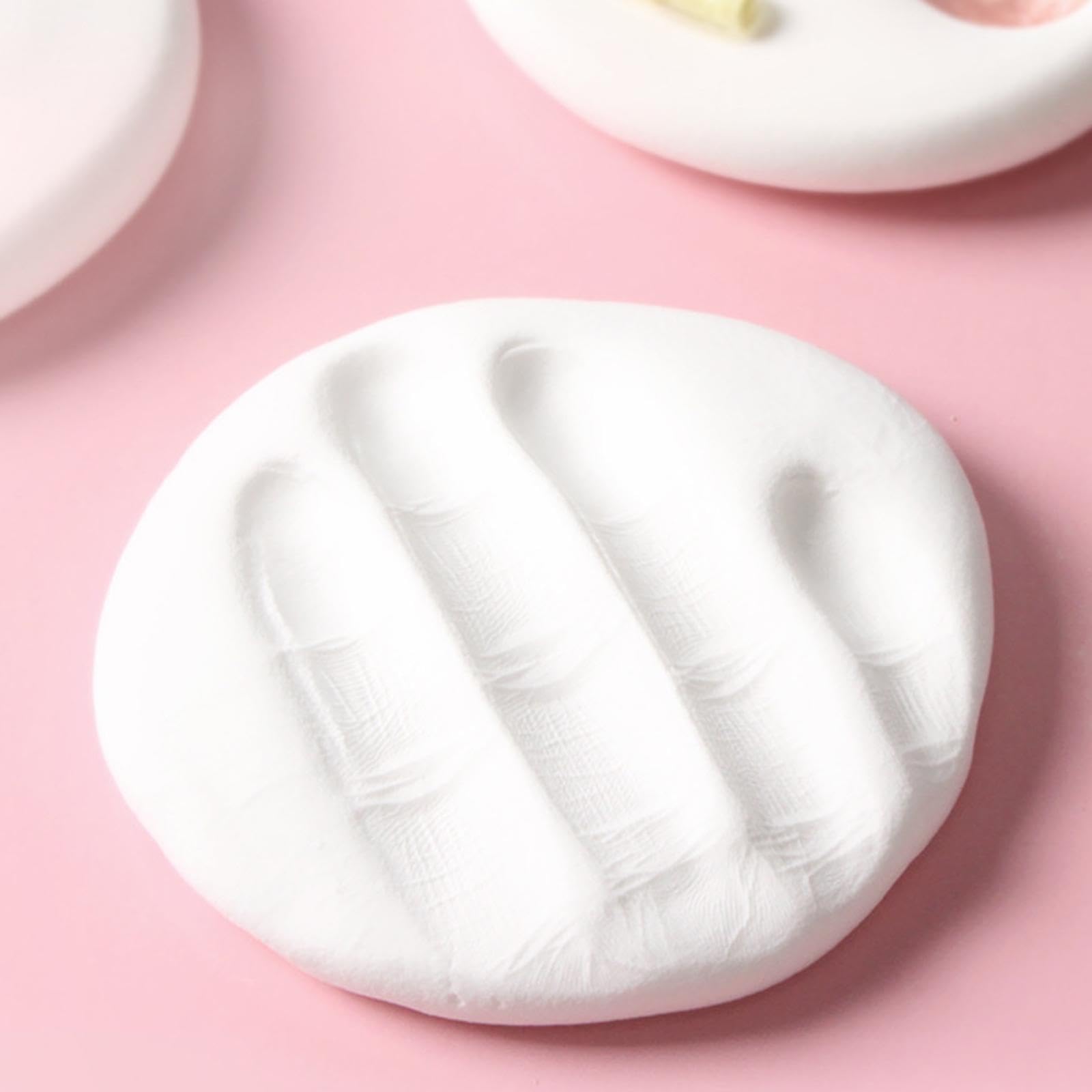 Cornice portafoto per bambini, kit fai da te per impronte di mani e impronte di mani per neonati, regalo con confezione regalo, rosa