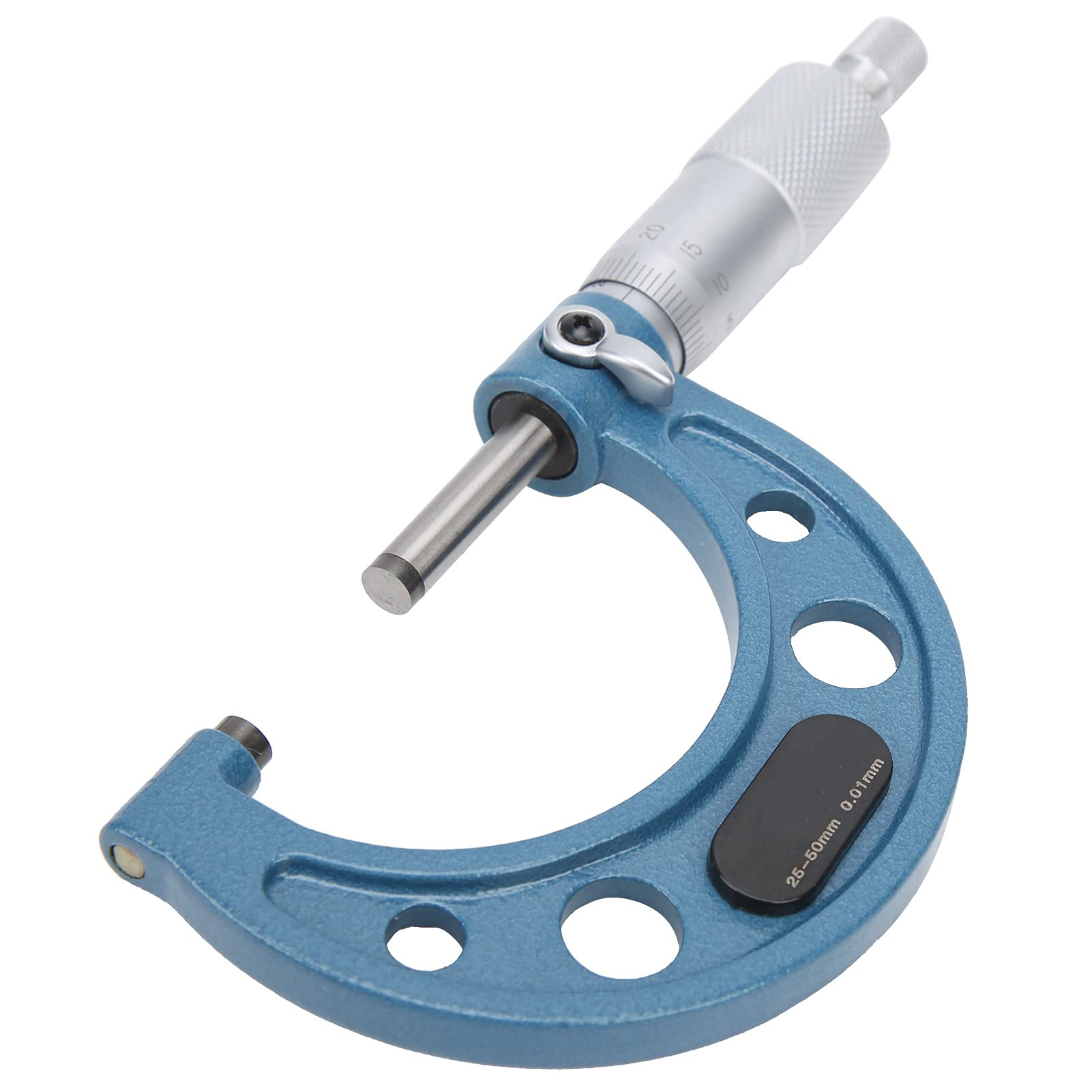 Fafeicy Micrómetro Anytime Tools, 25-50 mm / 1-2 pulg, Resolución 0.01 mm, herramienta de medición de precisión de alta calidad exterior tipo espiral, Micrómetro