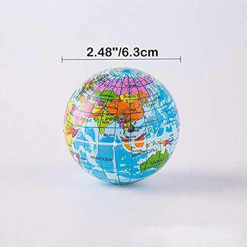 Miniatura 4 de Sohapy Mini bolas de estrés de globo exprimibles de 2.48 pulgadas, bolas aliviadoras de tensión, recuerdo de fiesta, bola de globo de poliuretano
