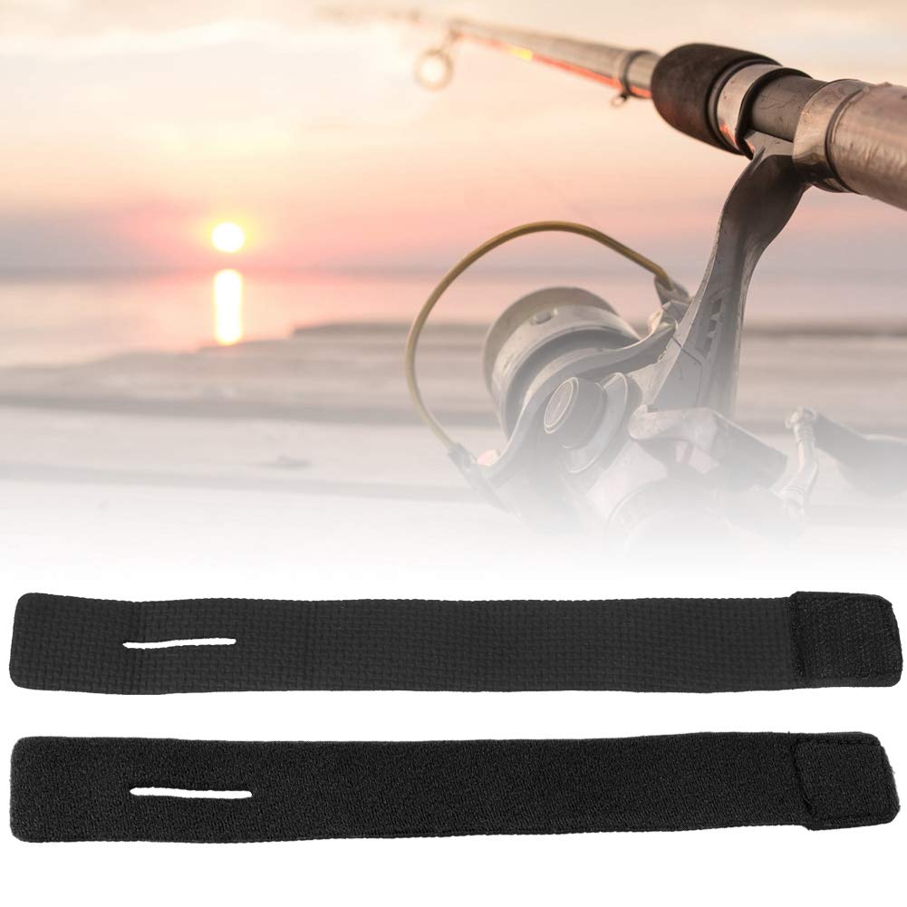 Lot De 8 Sangles Pour Cannes à Pêche – 25 Cm, Néoprène Antidérapant, 4 Couleurs, Scratch Ajustable, Réutilisables, Pour Transport Et Rangement