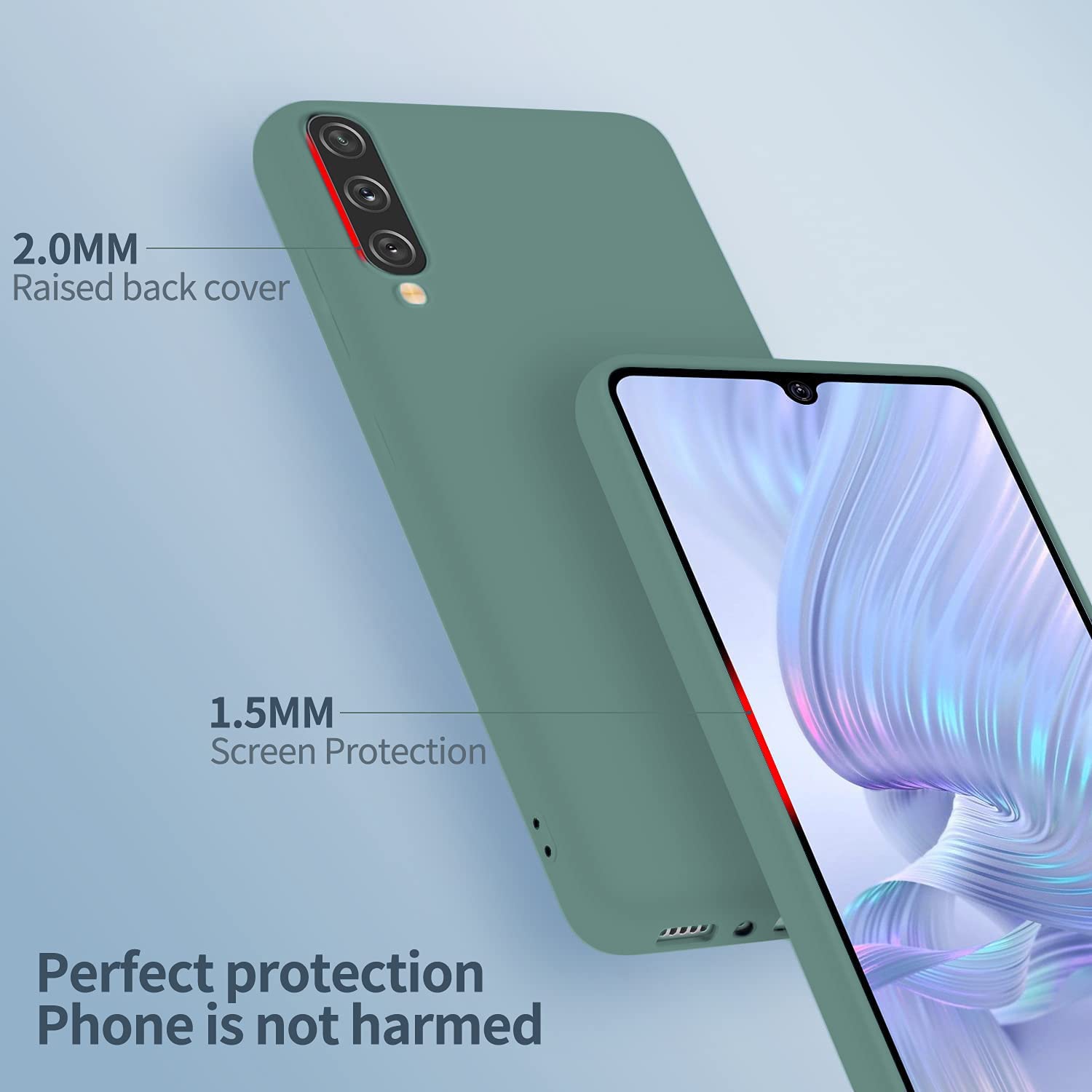 Loxxo Liquid Silicone Soft Back Cover Case Designed For Samsung